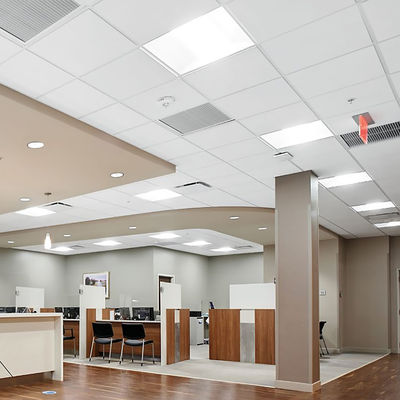 Conception de plafond en étoile optique 60x60 Carreaux de plafond en fibres minérales en bois avec taille personnalisée