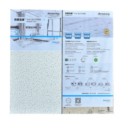 Épaisseur de plafond en fibres minérales 12 mm Plafond en laine minérale sur mesure
