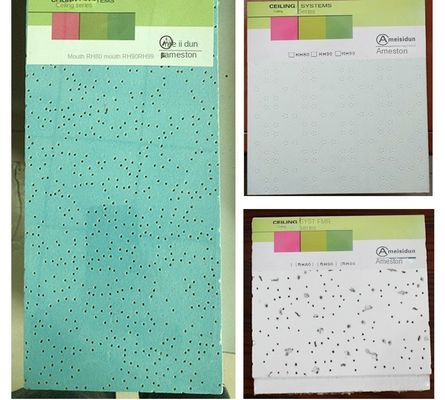 Australie Kenya Plafond en fibres minérales Panneaux de plafond acoustiques pour matériaux insonorisés